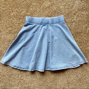 Topshop Denim Circle Skirt